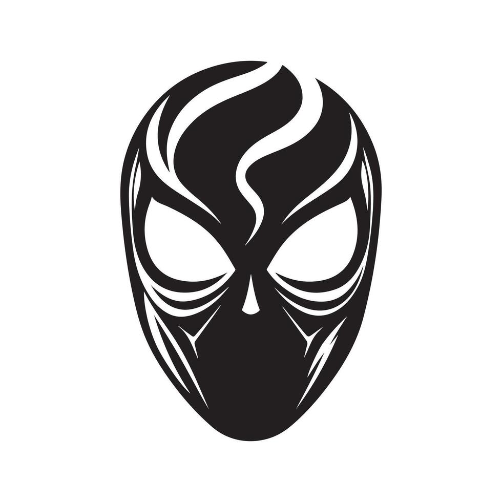 Spider Man mask artwork vector