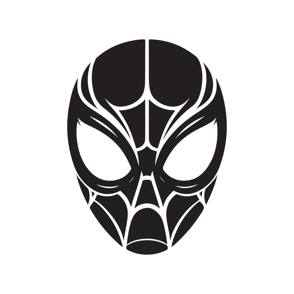 Spider Man character mask vector