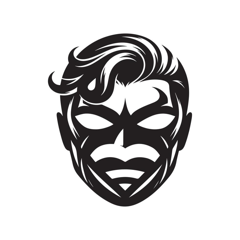 Superman mask design vector
