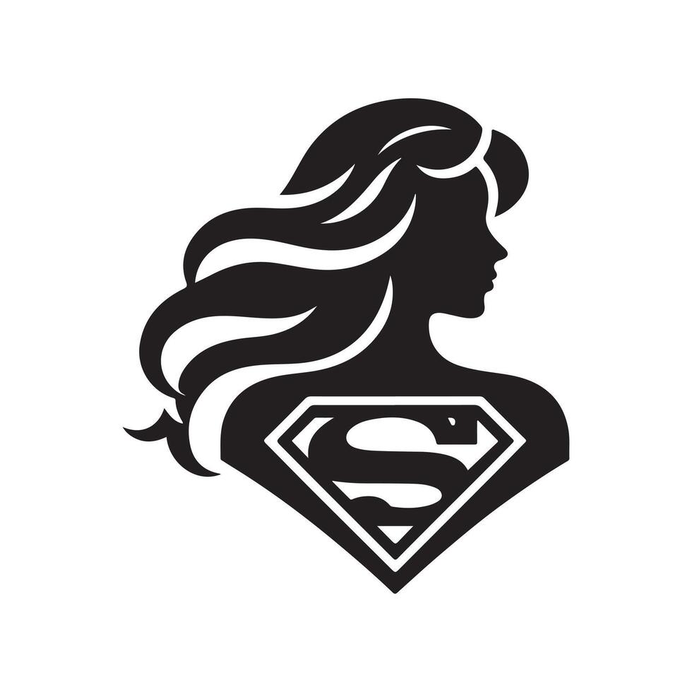 Superman mask drawing vector
