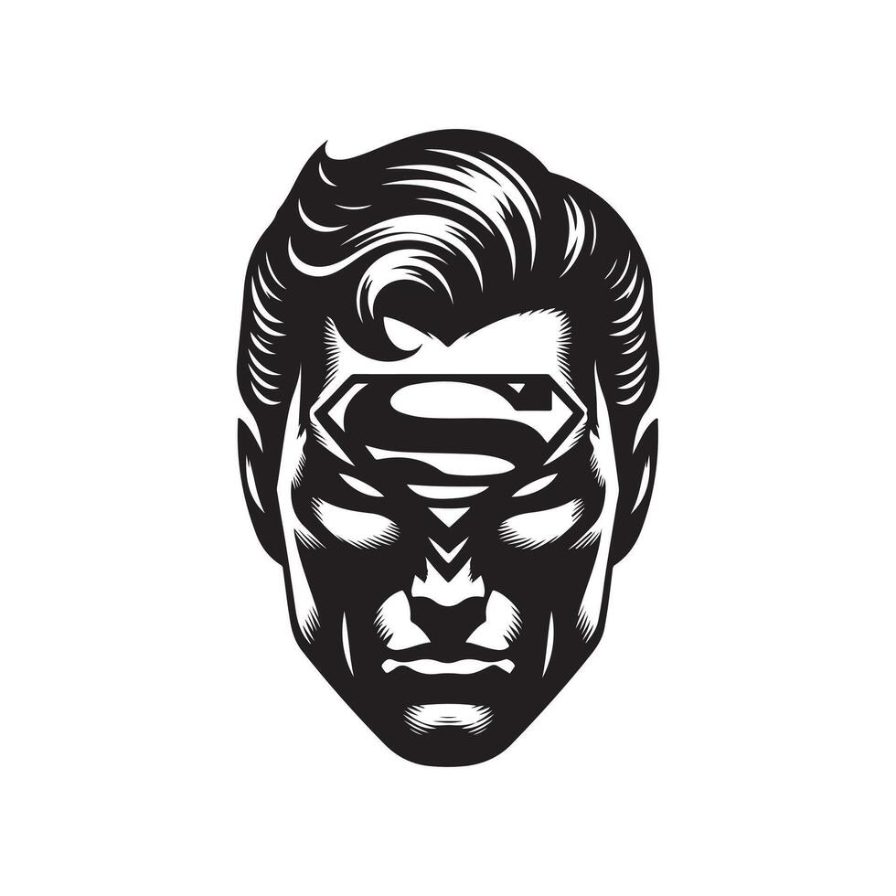 Superman mask icon design vector