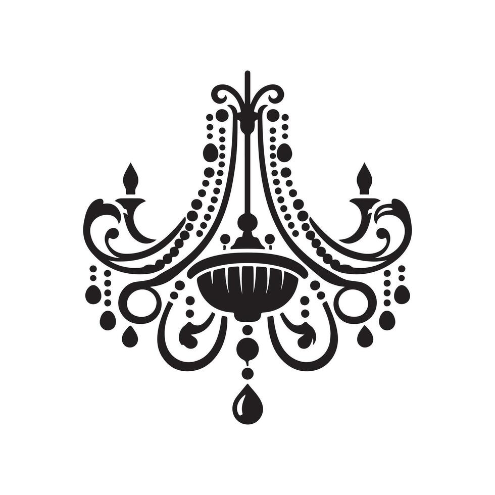 Royal Chandelier Icon vector