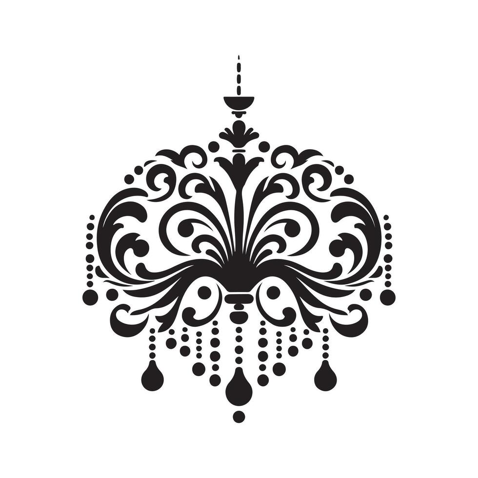 Fancy Chandelier Design vector