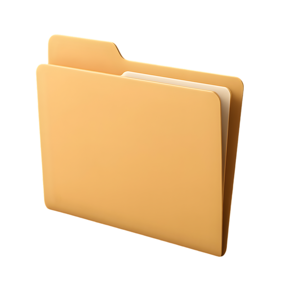 Organizational document folder for business use office digital content professional environment close up view efficiency png