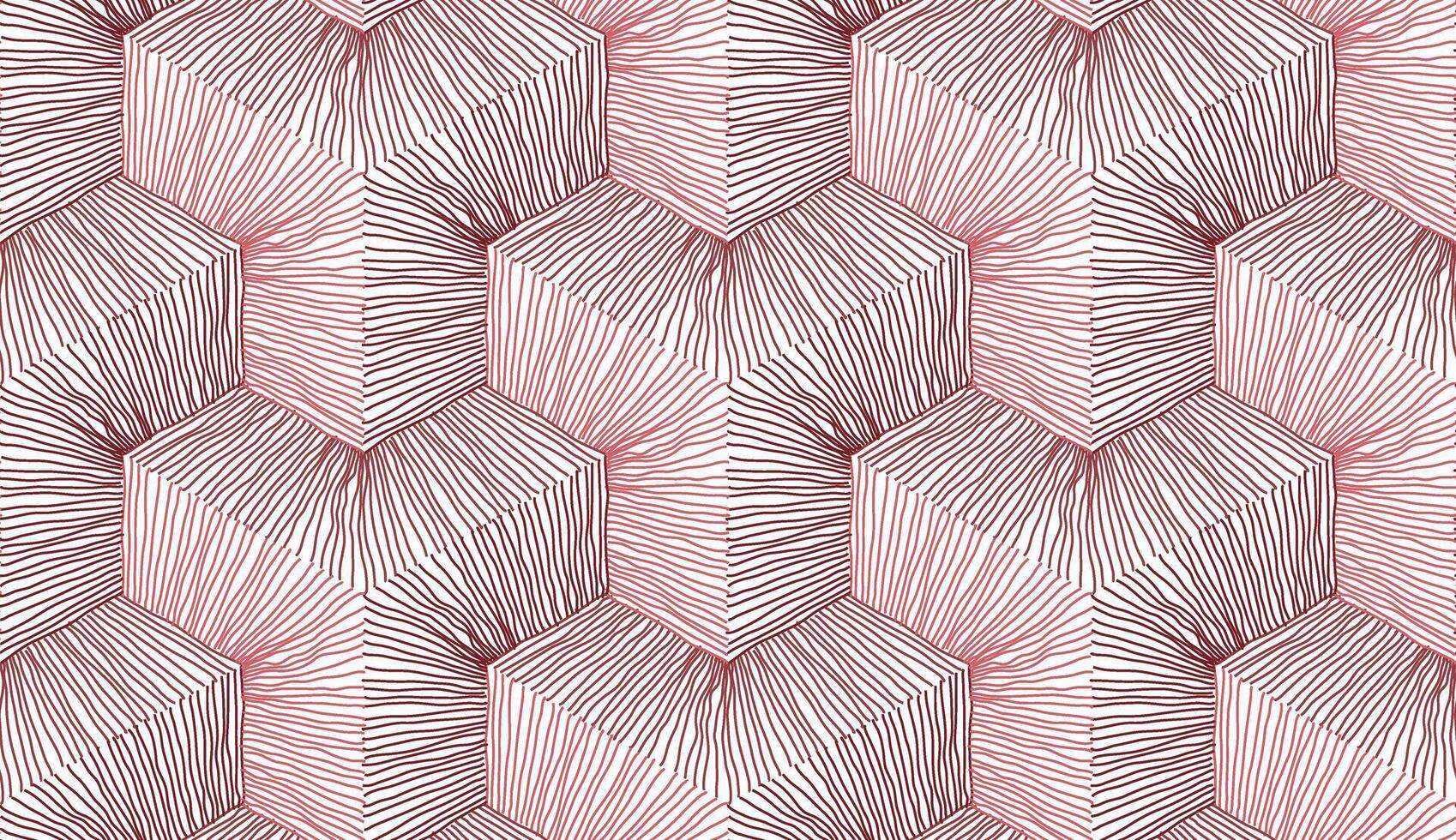 Abstract line illustration geometric seamless pattern vector