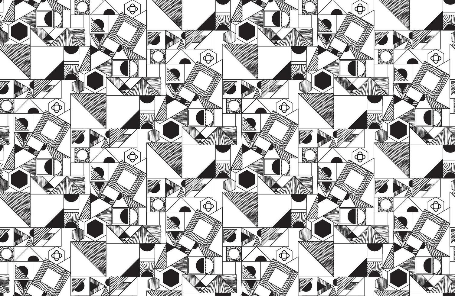Modern contemporary abstract art seamless pattern vector