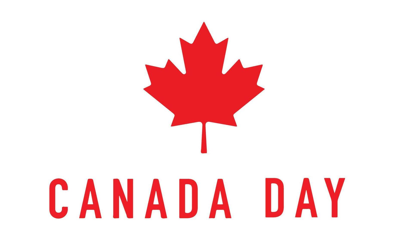 Canada day maple leaf plant red color text font caaligraphy hand written lettering 1st first date day juky month canadaian happy independence day freedom event canada day maple red color object banner vector