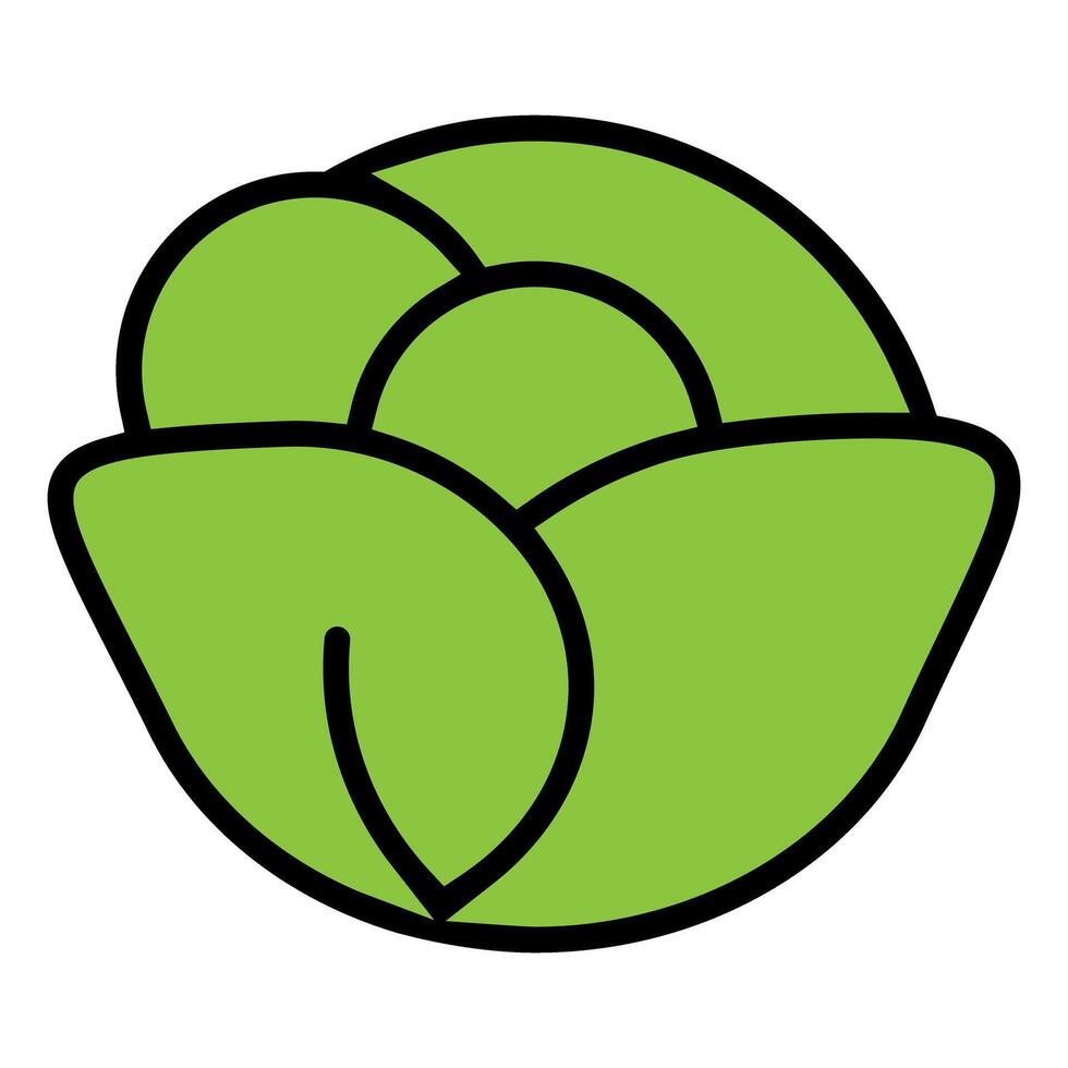 Cabbage icon. Vegetables illustration sign. Garden symbol or logo. vector