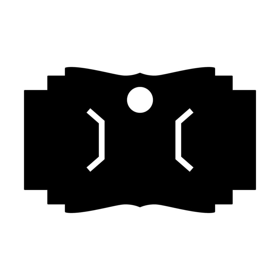 Bow display card icon or symbol. vector