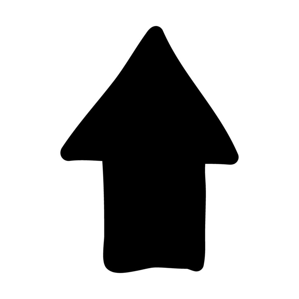 Arrow flat icon. Arrow symbol isolated on white background. vector