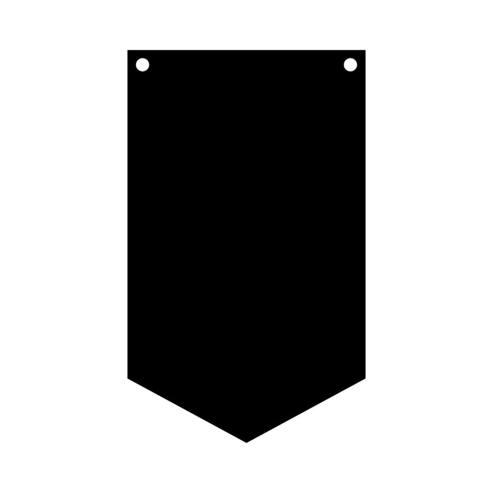 Blank label icon. illustration. Black on white background. vector