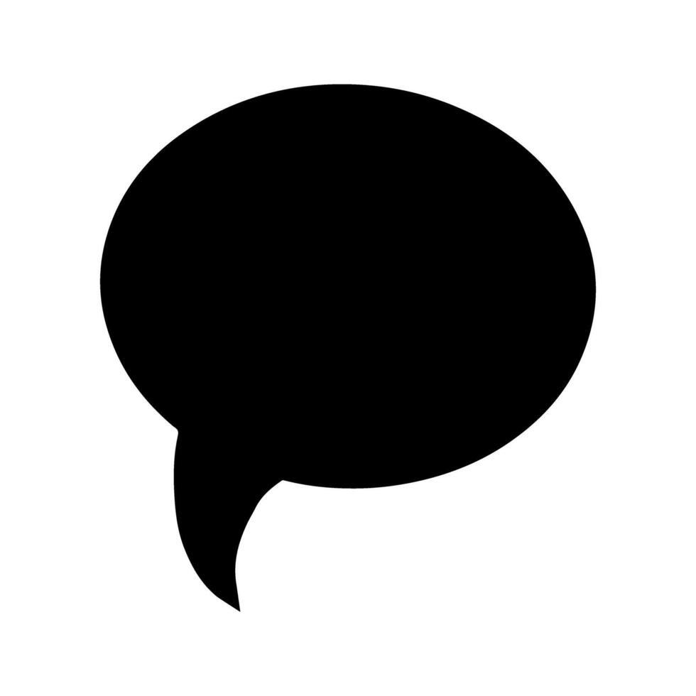 Speech bubble icon. illustration design for web. Black on white background. vector