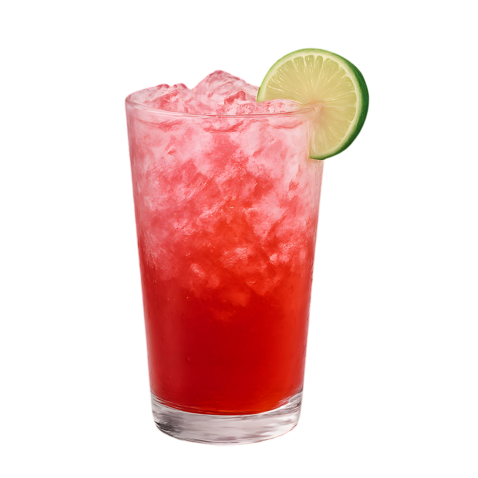 Refreshing red beverage bar setting drink image transparent background vibrant environment close-up viewpoint png