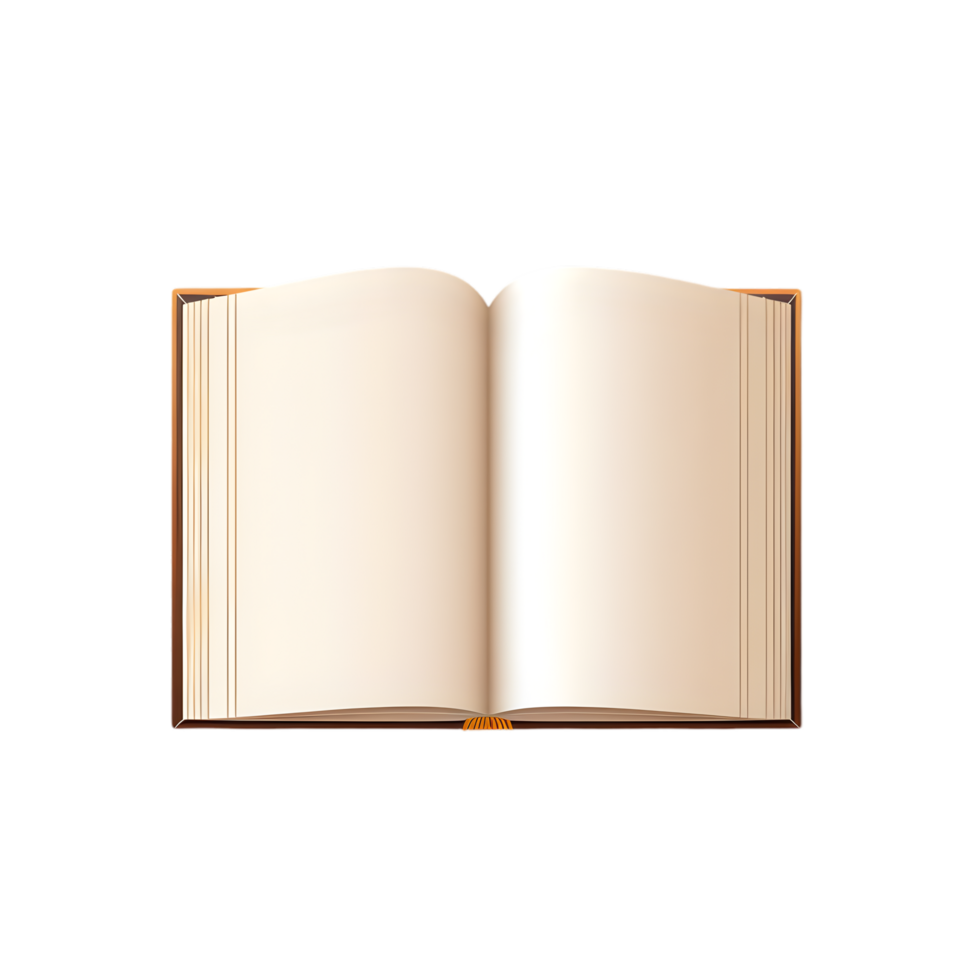 Transparent background open book icon isolated minimal design for creative projects graphic content png