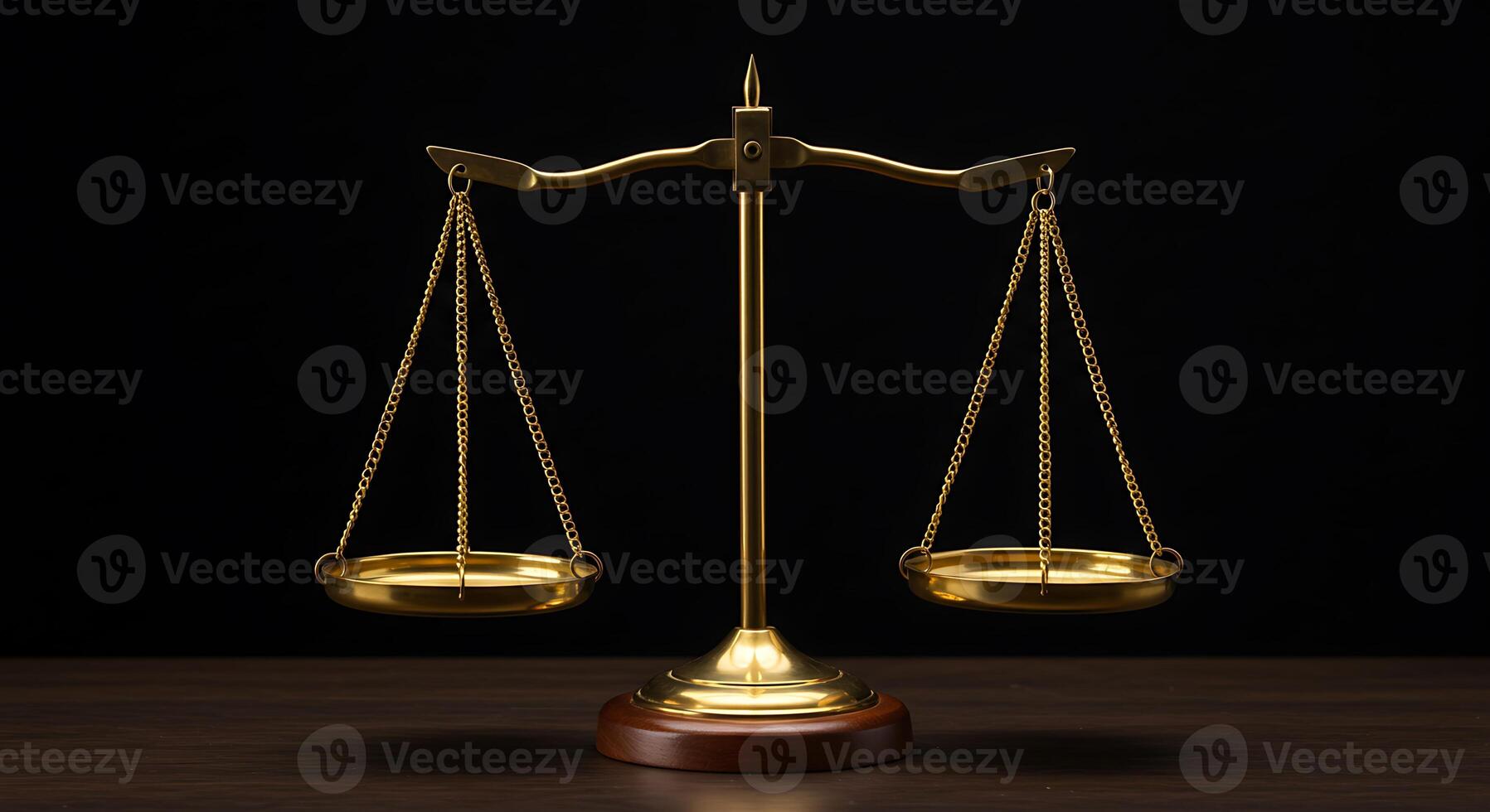 Golden Scales Symbol of Balance and Law photo