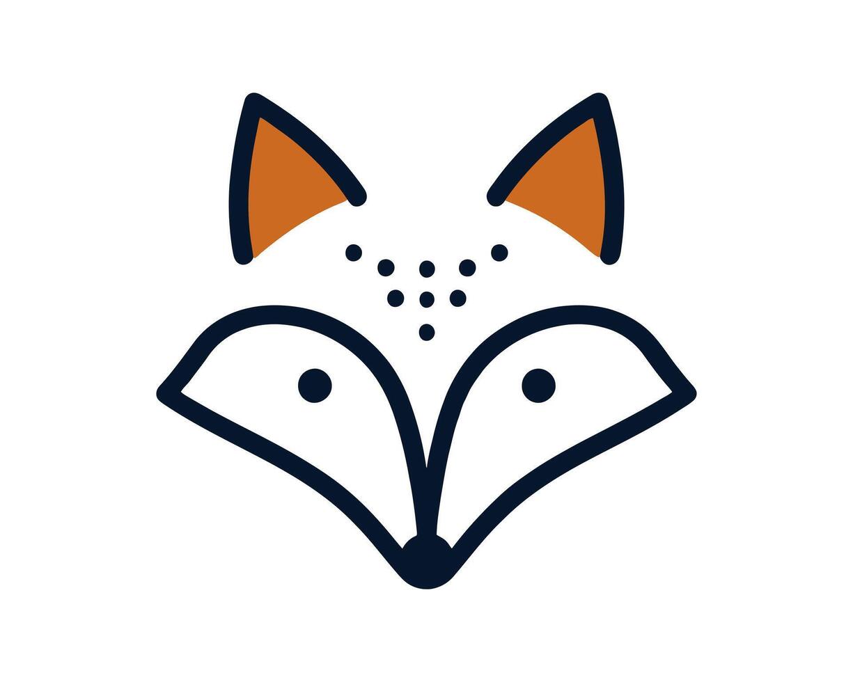 Fox clean logo for web use vector