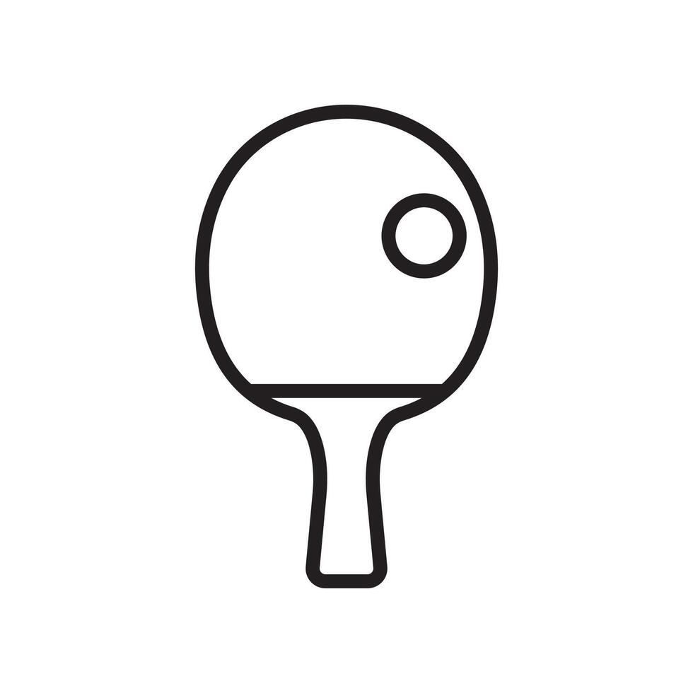 ping pong bet icon illustration on white background vector