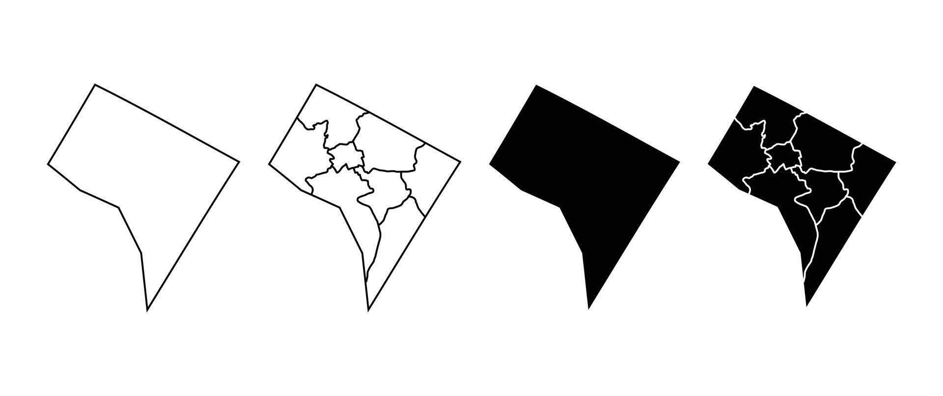 Washington DC Map Set vector
