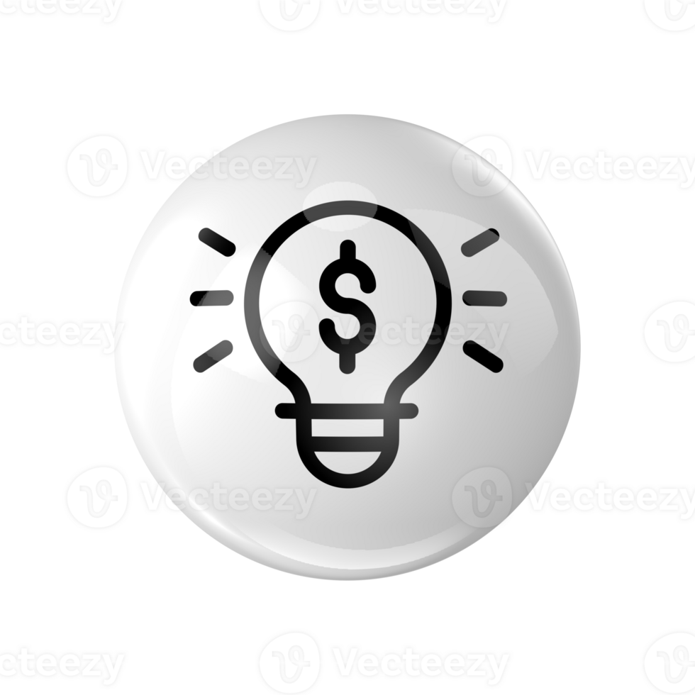 a light bulb with a dollar sign on it png