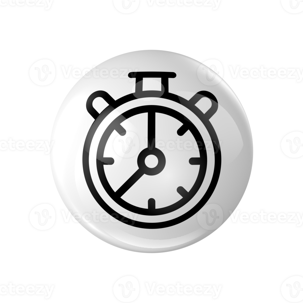 stopwatch icon on transparent background png