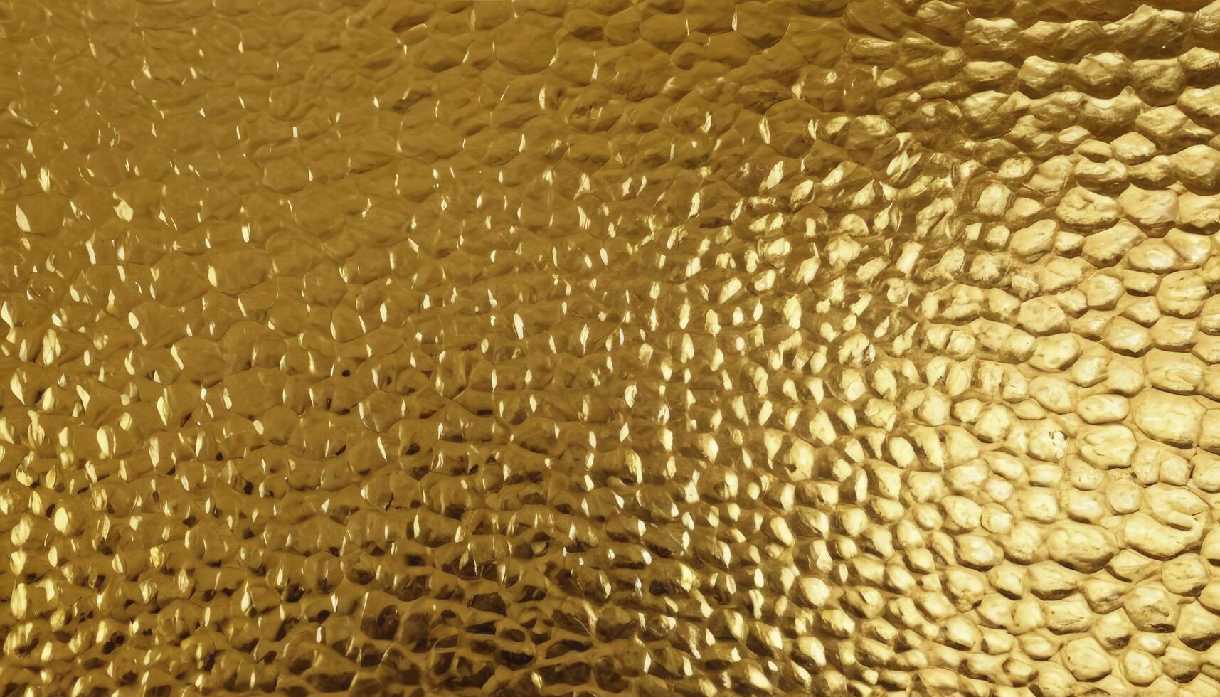 A gold surface with a texture of a fish photo