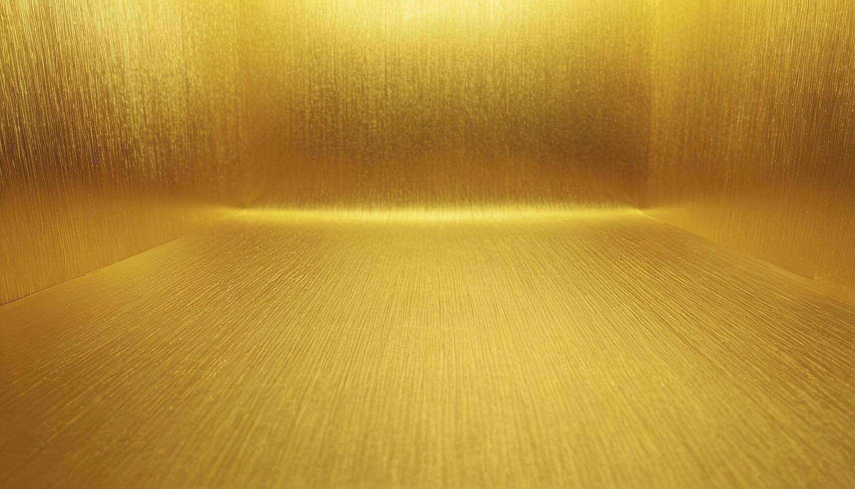 Golden metal wall background with light photo