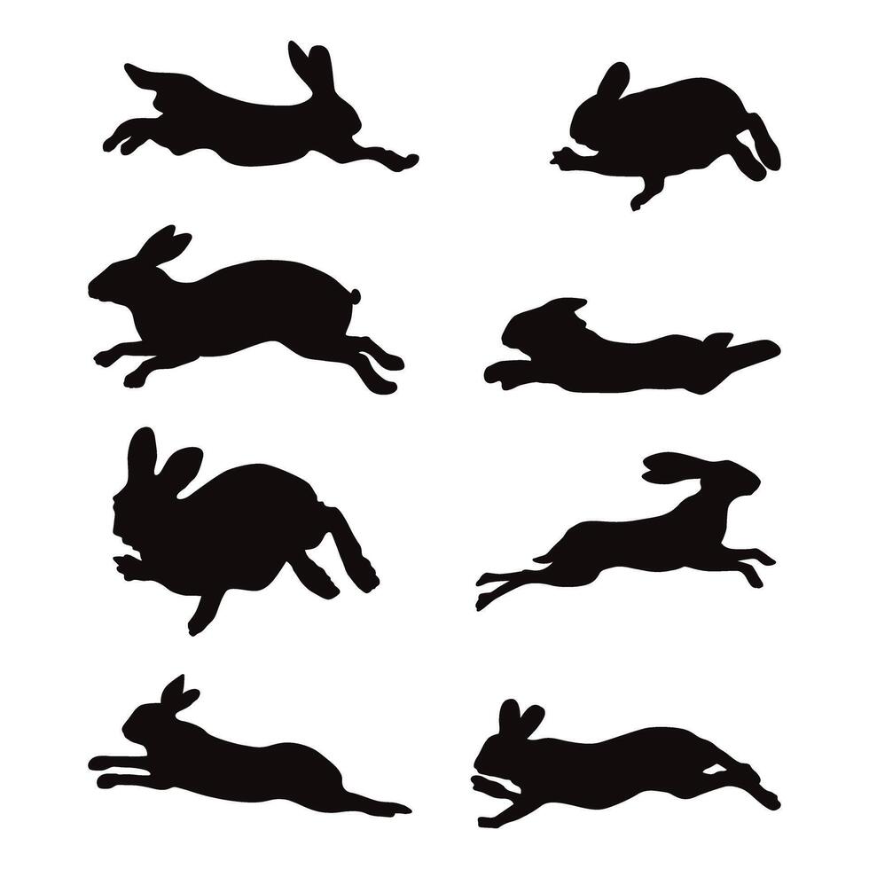 Holland Lop Rabbit, Holland lop rabbit silhouette vector
