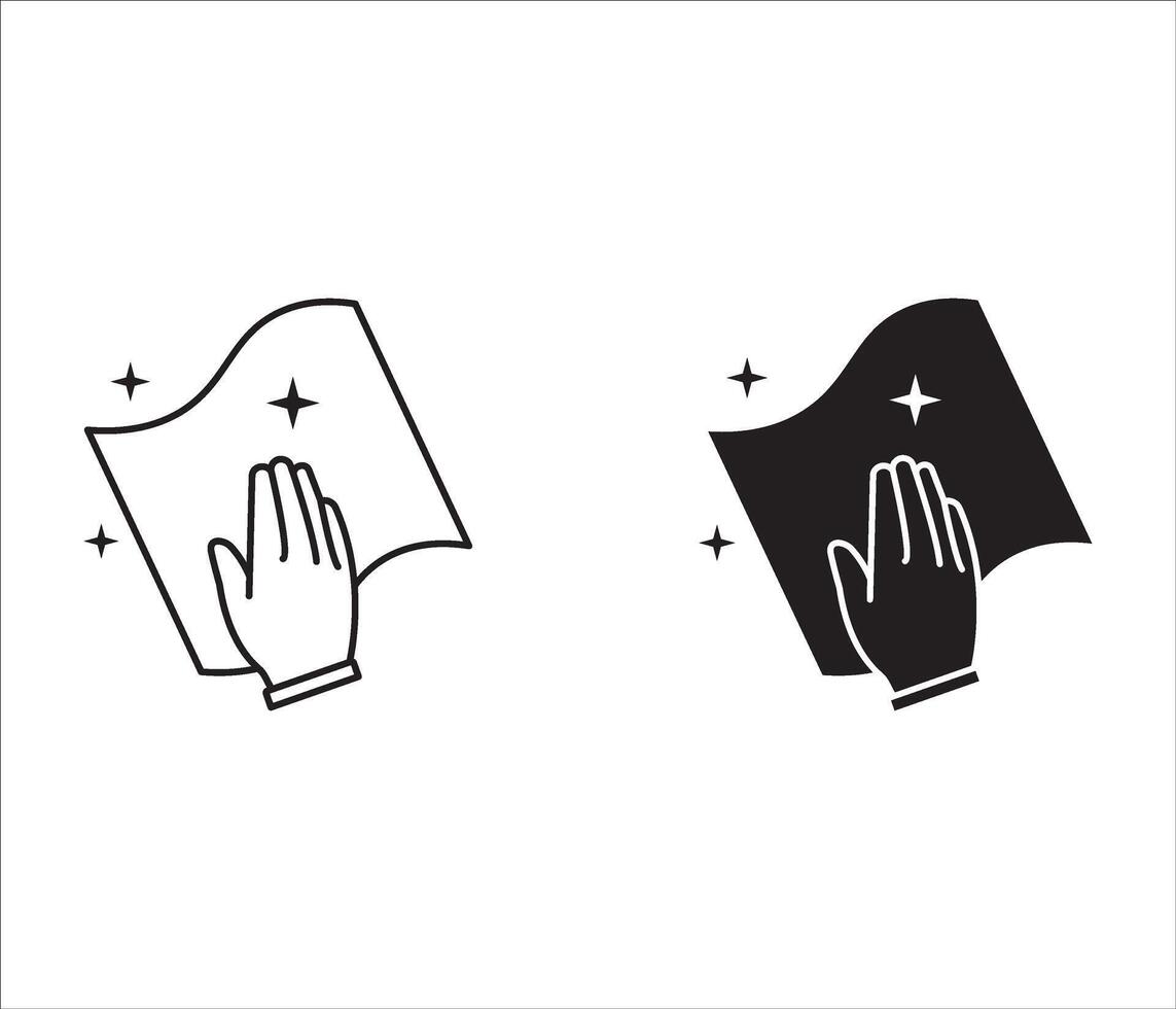 object cleaning icon isolate vector