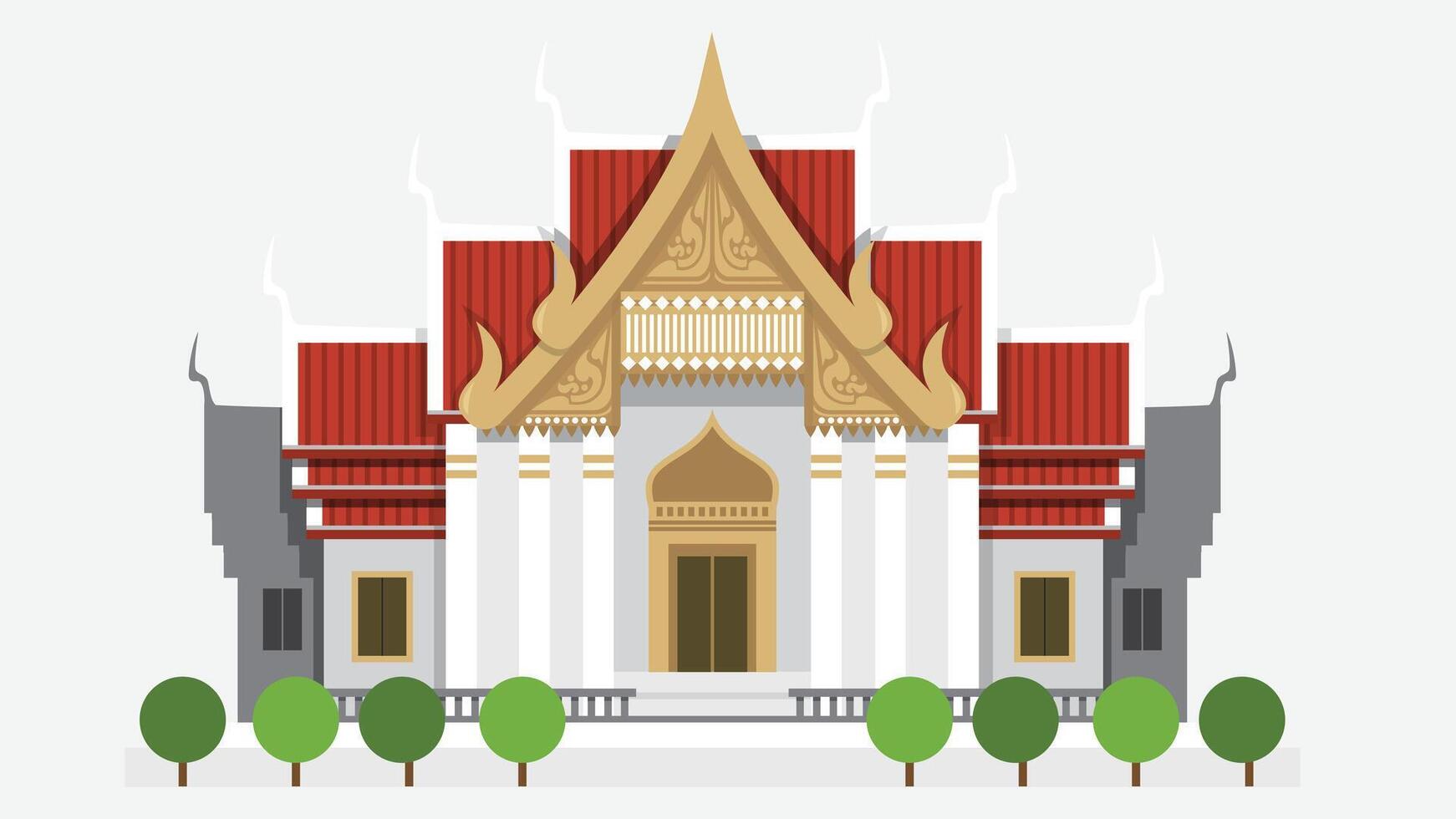 illustration of a traditional-style building with classic architectural features, reflecting cultural heritage, timeless design vector