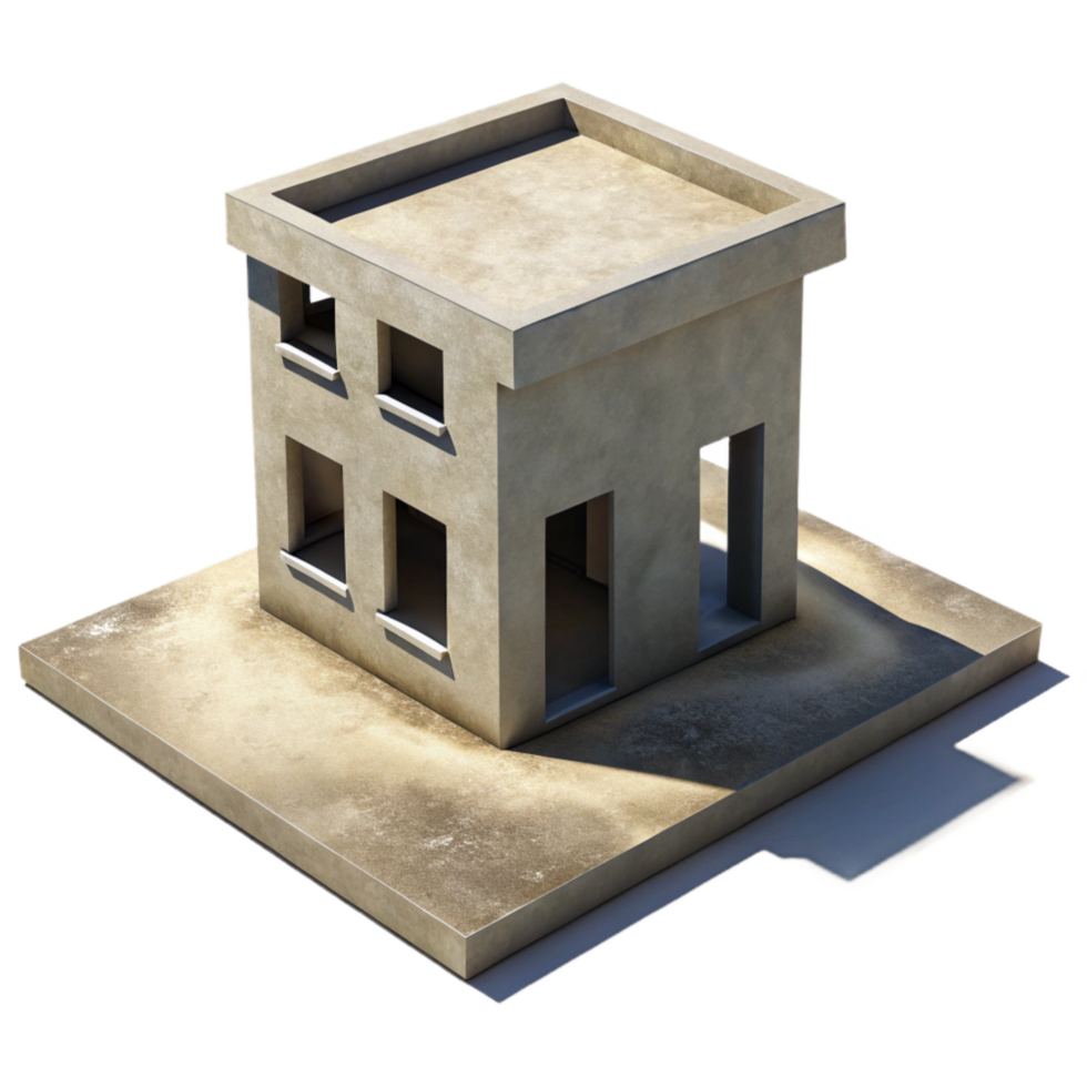 magnificent traditional Building Shadow on Ground Cutout high quality png