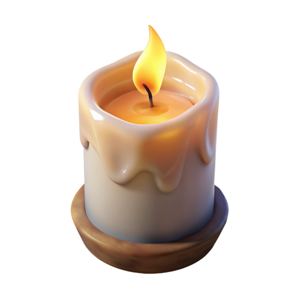 dramatic creative Candlelight Flicker Transparent Background Soft Glow authentic png