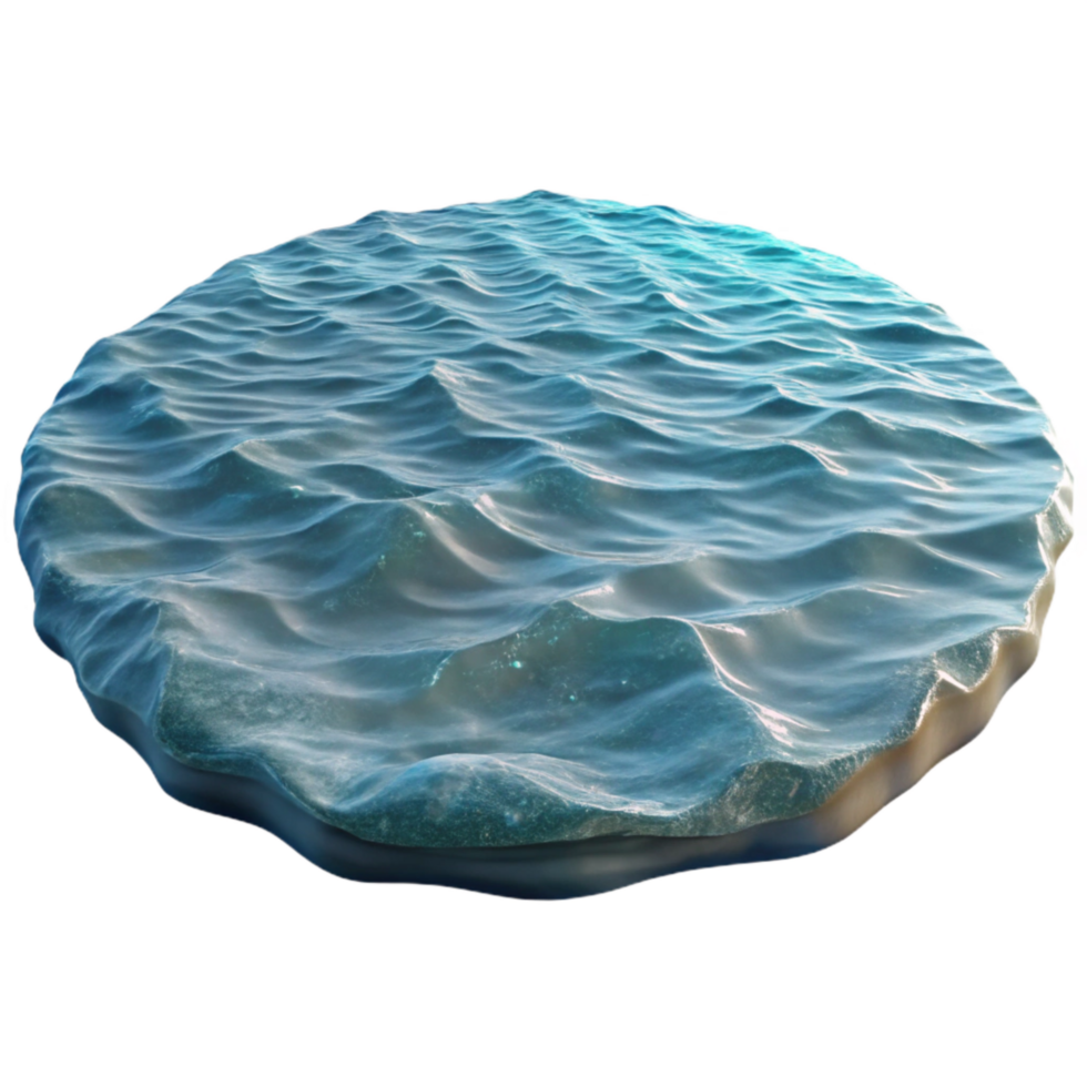 extraordinary minimalist Calm Lake Surface Isolated with Rippled Water Texture original png