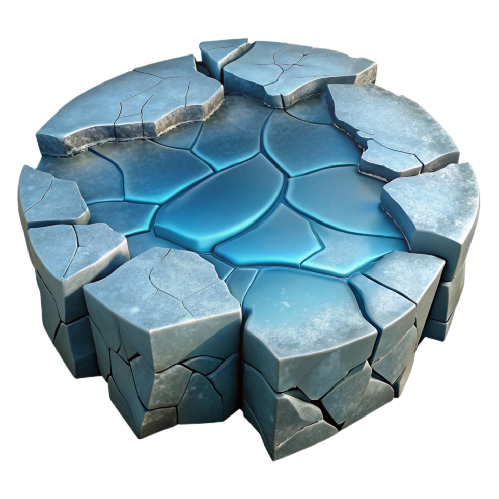 magnificent traditional Cracked Frozen Lake Ice Sheet Cutout Transparent Background genuine png