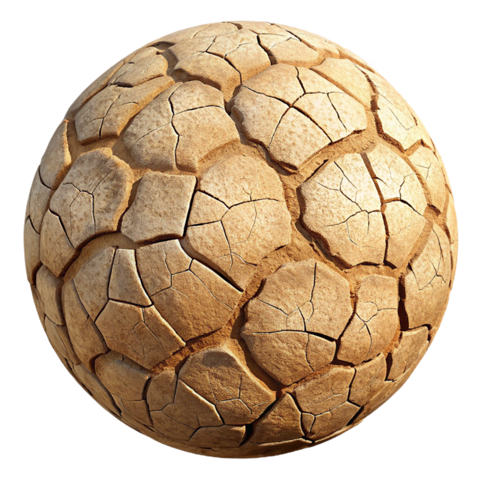 elegant rustic Cracked Dry Earth Surface Texture Cutout genuine png