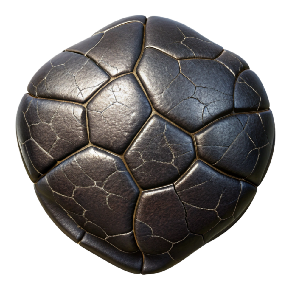 impressive modern Cracked Leather Texture Black Isolated premium png