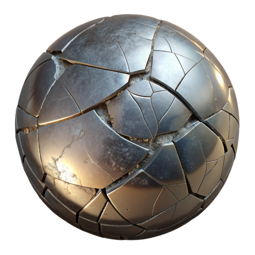 magnificent rustic Cracked Mirror Surface Isolated with High Contrast exclusive png
