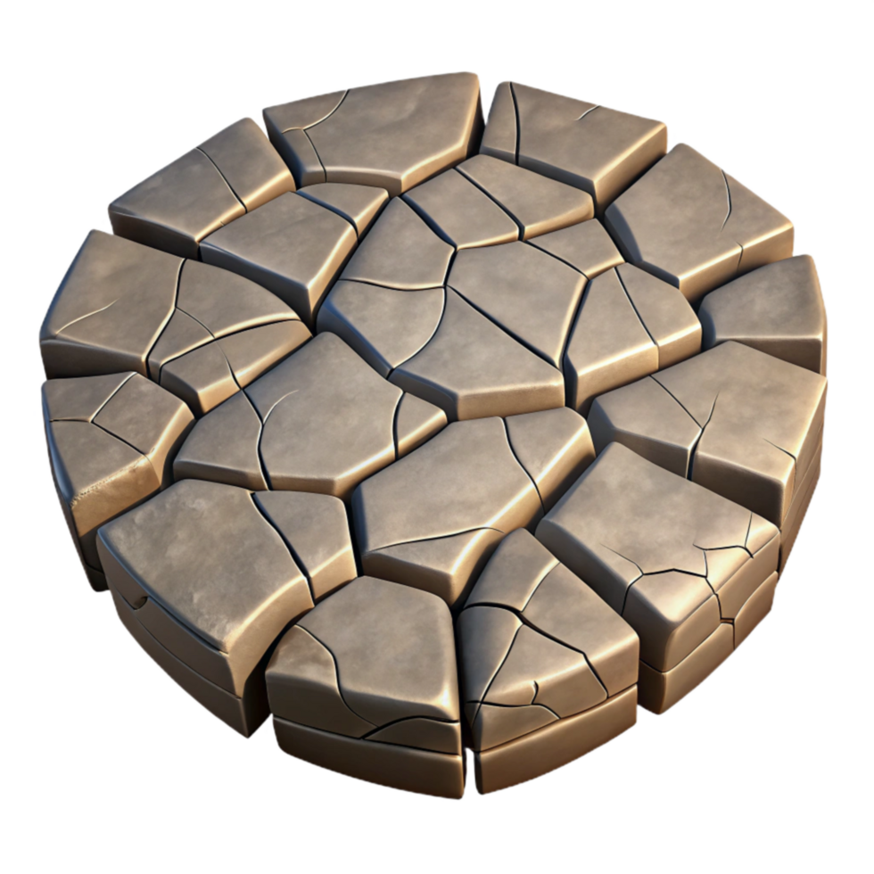 wonderful abstract Cracked Pavement Texture Cutout Isolated Element authentic png