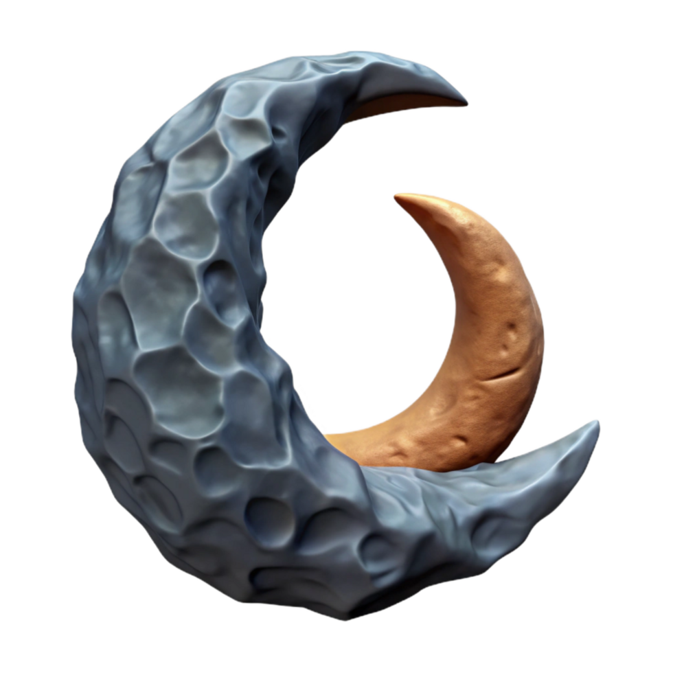 extraordinary abstract Crescent Cavern Entrance in Dark Ocean Cliff Cutout premium png