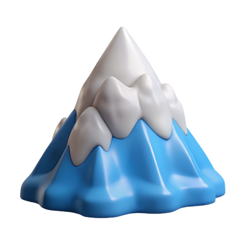 impressive creative Crisp Mountain Air and Clear Blue Sky Isolated Element authentic png