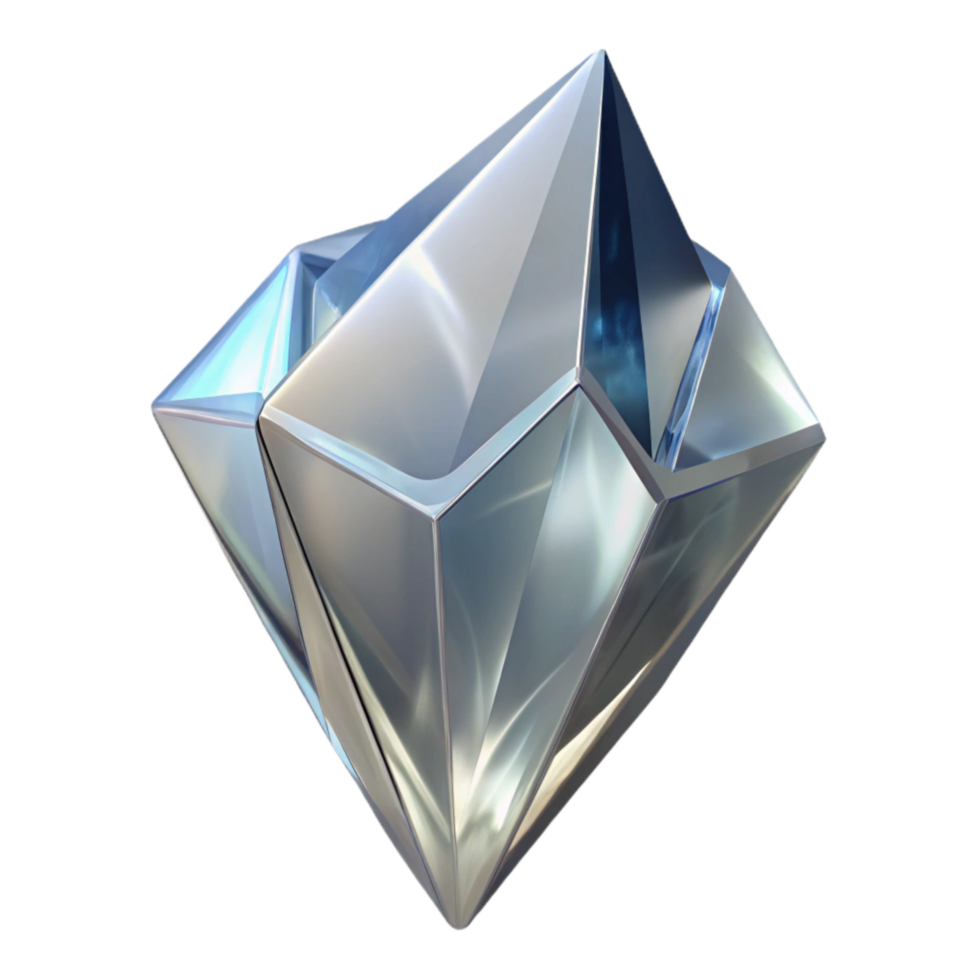 elegant abstract Crystal Clear Glass Shard Cutout exclusive png