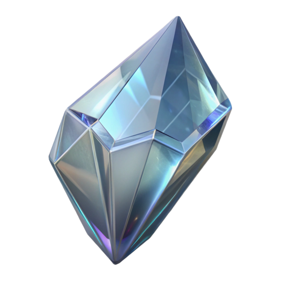 vibrant modern Crystal Clear Reflections Cutout Isolated Element original png