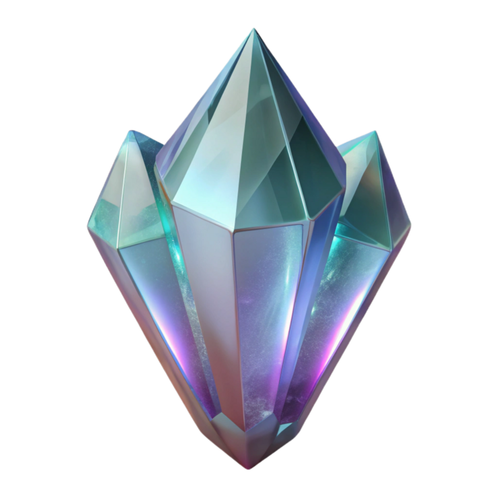 beautiful abstract Crystal Light Reflection Transparent Background high resolution png