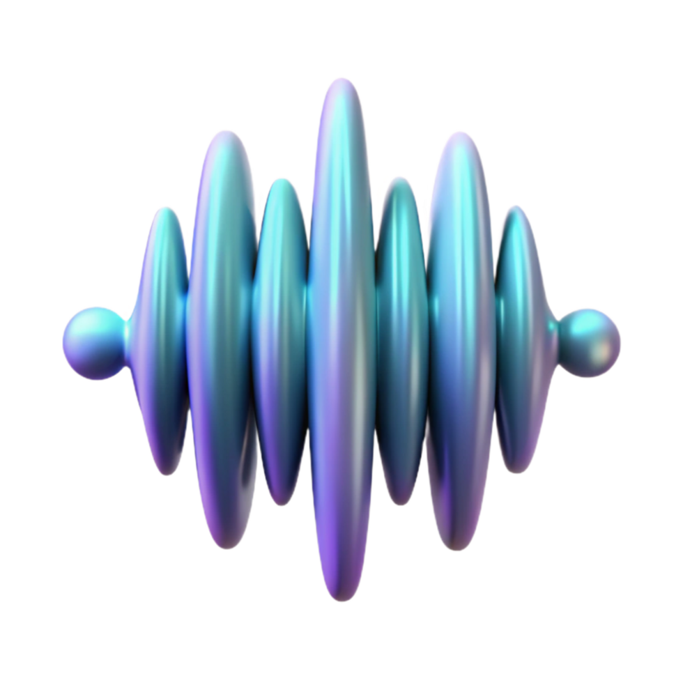 dramatic creative Digital Soundwave Visualization Transparent Background premium png