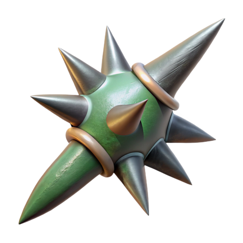 extraordinary artistic Digital Thorn Cutout Sharp Point Isolated authentic png