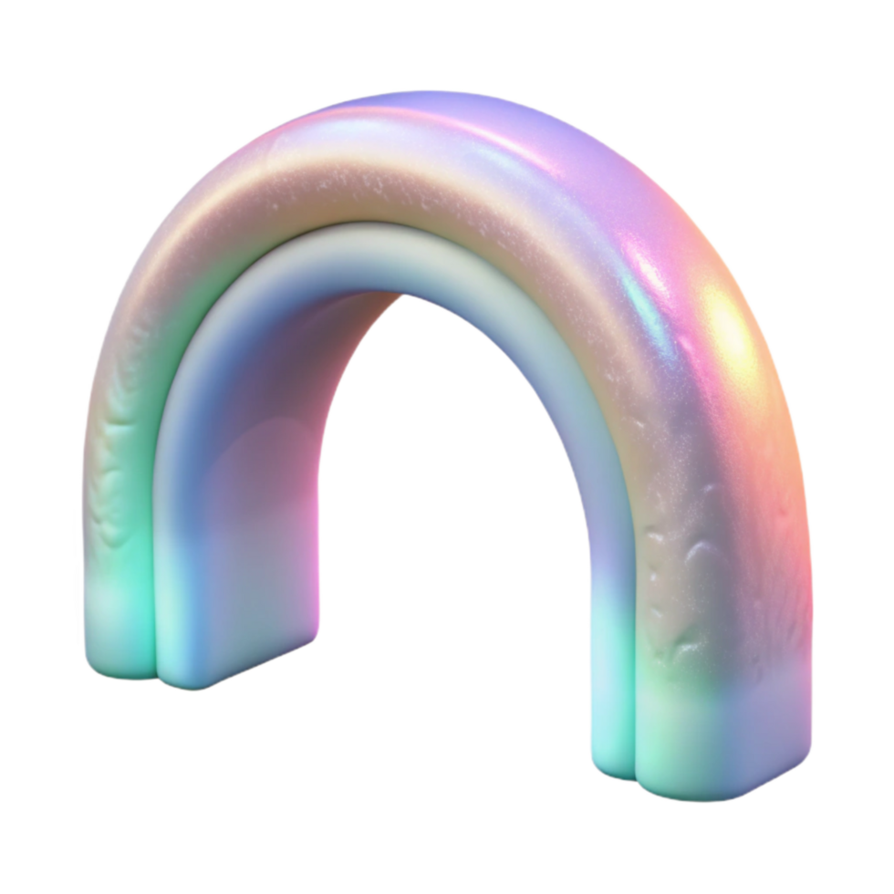 impressive rustic Ethereal Auroral Arch Isolated with Soft Green Hues high quality png
