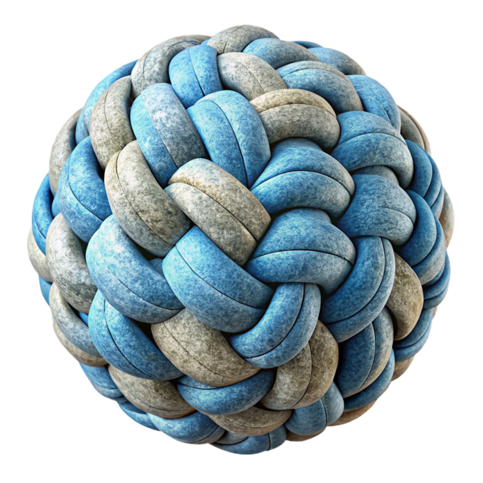 stunning artistic Fiber Art Weave Transparent Background Isolated authentic png