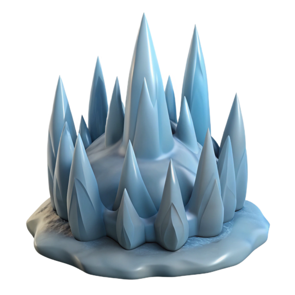 beautiful traditional Gelid Grotto Ice Spikes Transparent Background original png