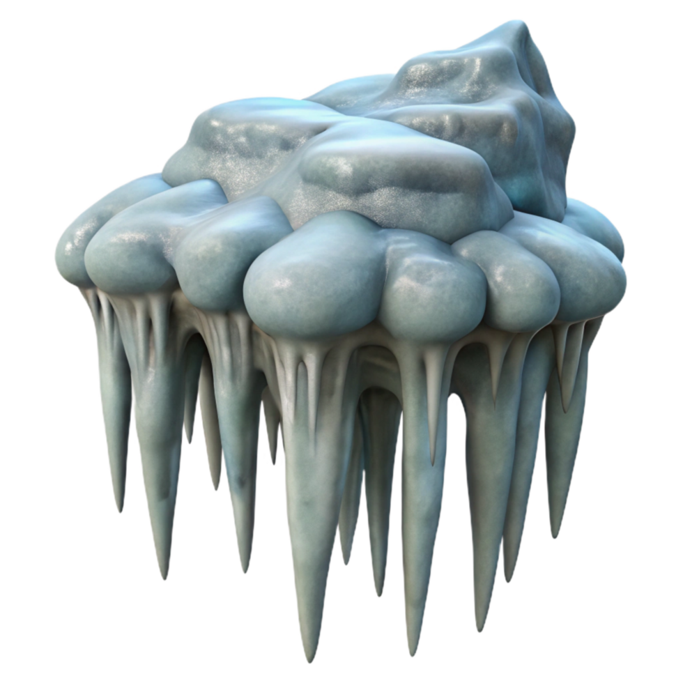 dramatic traditional Gelid Grotto Icicles Close Up Cutout premium png
