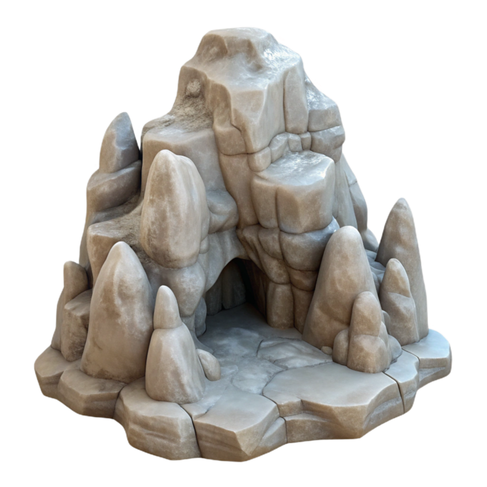 magnificent classic Gelid Grotto Rock Formations Transparent Background authentic png