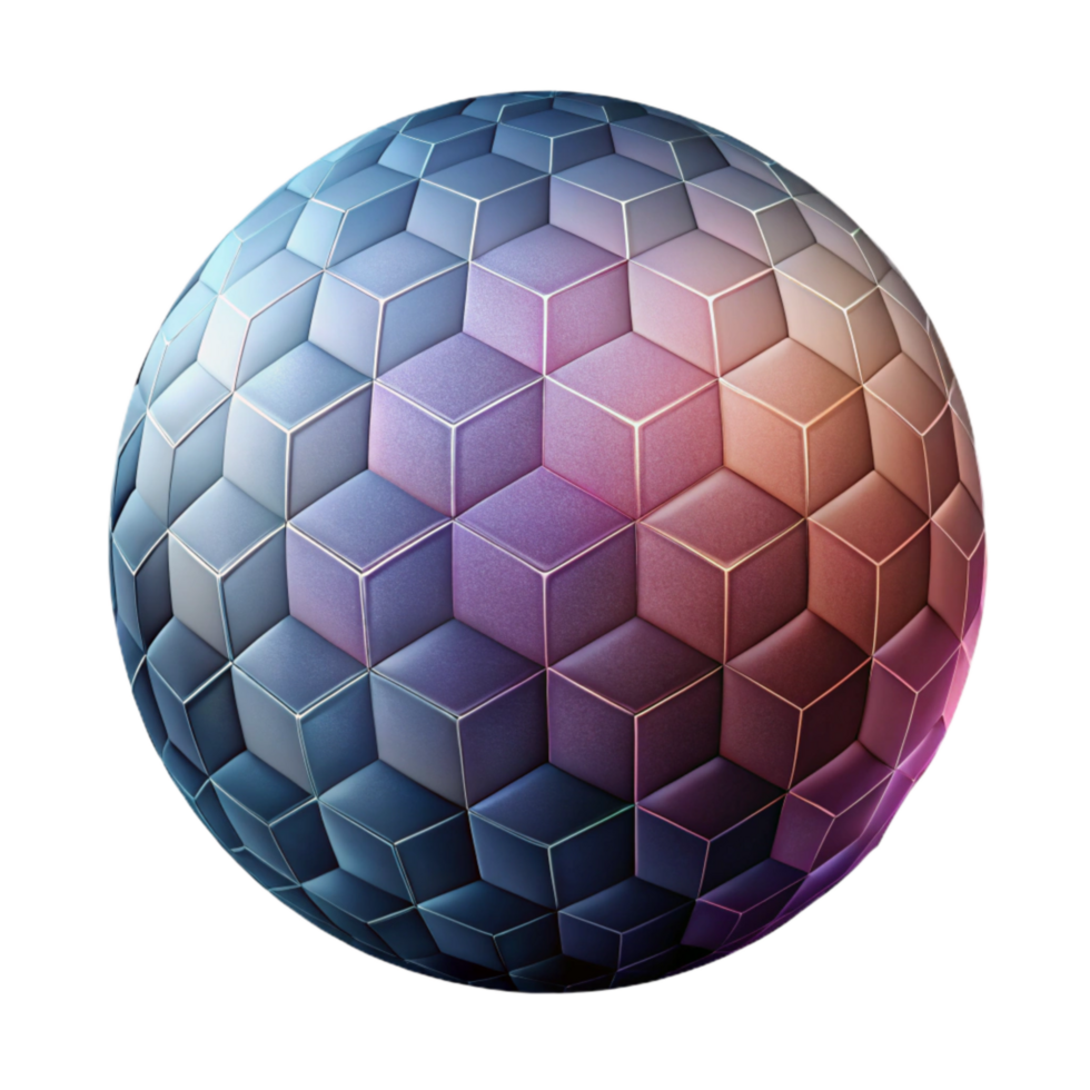 vibrant rustic Geometric Circle Pattern with Gradient Colors Transparent Background authentic png